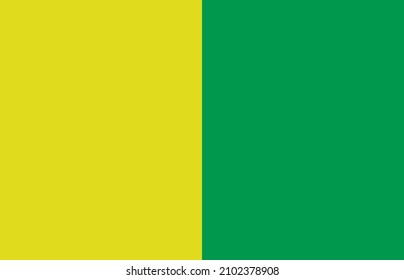 Hoeilaart municipality (Flemish Brabant, Flemish Community ,Belgium)  flag vector icon