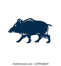 Hog Tusks Portrait Isolated Wild Boar Stock Vector (Royalty Free ...