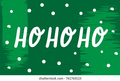 ho-ho-ho typography for christmas
