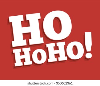 Hohoho, vector illustration