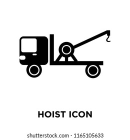 Hoist icon vector isolated on white background, Hoist transparent sign