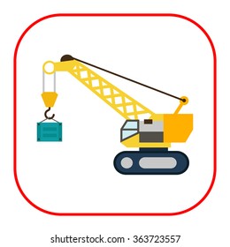 Hoisting crane icon