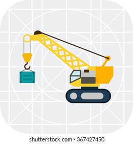 Hoisting crane icon
