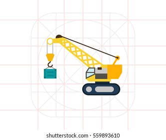 Hoisting crane icon
