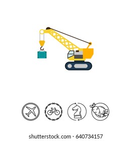 Hoisting crane icon