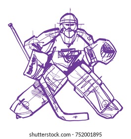 hokey players sketch 