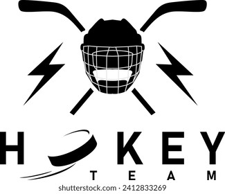 HOKEY TEAM LOGO DESIGN VECTOR