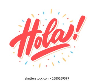 1,132 Hola lettering Images, Stock Photos & Vectors | Shutterstock