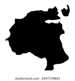 Mapa del municipio de Holbaek, división administrativa de Dinamarca. Ilustración vectorial.