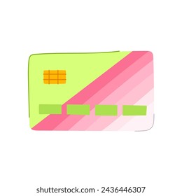 hold credit card cartoon. bank mockup, online price, cashback black hold credit card sign. isolated symbol vector illustration
