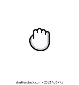 Hold cursor icon flat vector design