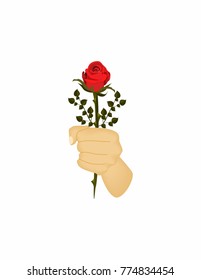 To hold the flower