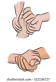 hold hands with love
