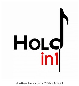  Halten Sie das Logo-Design fest. Loch und Fahne mit Golfballschläger.