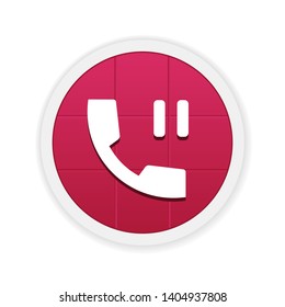 Hold Phone Call - Vector App Icon
