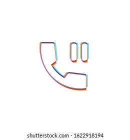Hold Phone Call - Vector App Icon