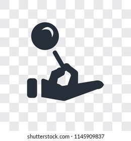 Hold vector icon isolated on transparent background, Hold logo concept