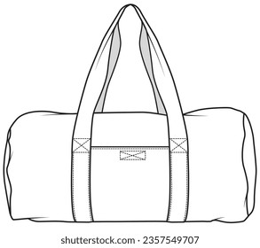 holdall bag vector illustration mockup