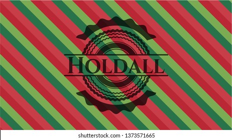 Holdall christmas colors style badge.