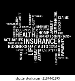 Holder Automobile Car Wordle Value Cash Concept Life Profit Money Word Short Medical Loss Policy Office Form Agent Insurance Cloud Health Assets Regulations Auto Home Payment Vision Loan Vector