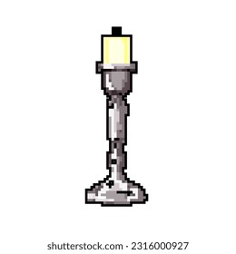 holder candlestick vintage game pixel art retro vector. bit holder candlestick vintage. old vintage illustration