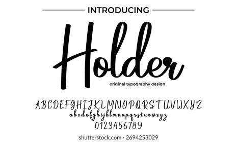 Holder - Elegant Script Font for Smooth Handwritten Design and Creative Typography