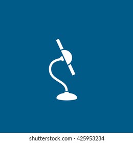 Holder For Mobile Phone Flat Icon On Blue Background