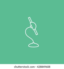 Holder For Mobile Phone Icon On Green Background
