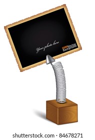 holder for the photo. vector