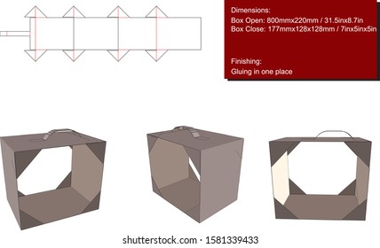 Holder for product die cut vector