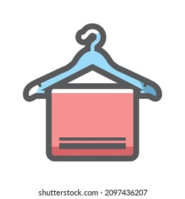 Holder towel hanger Vector icon Cartoon illustration