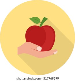 Holding Apple
