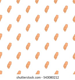Holding baby hand pattern. Cartoon illustration of holding baby hand vector pattern for web