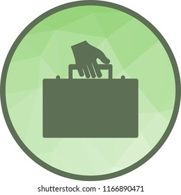 Holding Briefcase Icon
