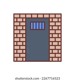 Holding Cell icon in vector. Logotype