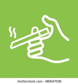 Holding Cigarette