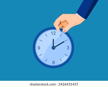 holding clock. timer countdown, time management 