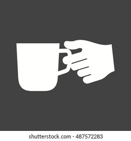 Holding Coffee Cup