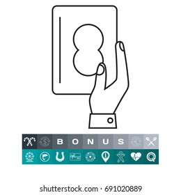 Holding credit card