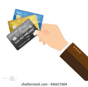 Holding credit cards