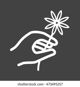 Holding Flower