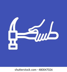 Holding Hammer