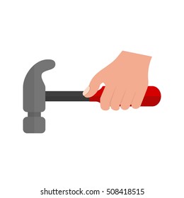 Holding Hammer