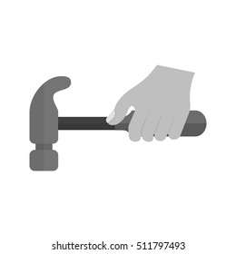 Holding Hammer