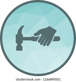 Holding Hammer Icon