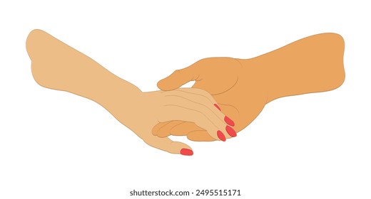 Holding Hand Couple is illustration hand pose as holding each other as a couple. It can be use also good for card, any product, logo, invitation, etc.