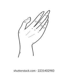 holding hand expression sign language