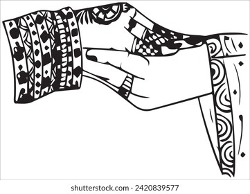 Logo de Holding Hand Indian Style Wedding