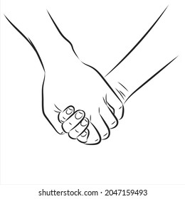 Hand, Linie, Vektorgrafik