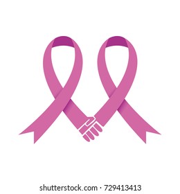 Holding Hand Ribbon